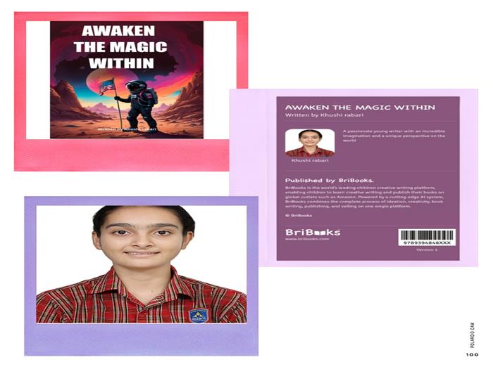 Adani Vidya Mandir Shines Bright with Young Author Khushi Rabari!